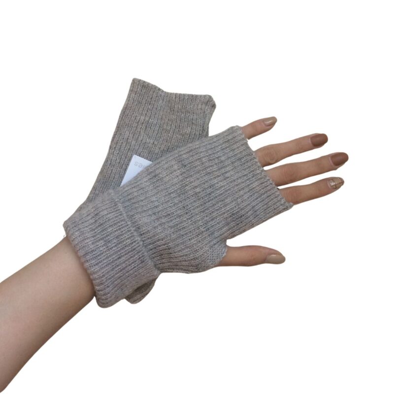 دستکش بافتنی زمستانی دخترانه رنگ خاکی کد G170